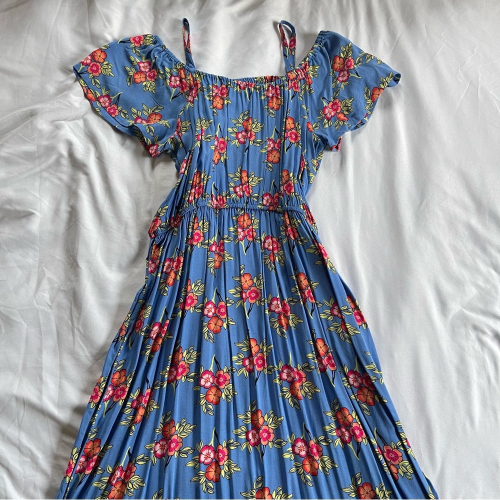Floral Blue Dress